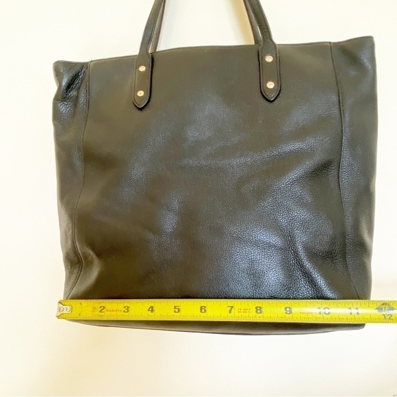 COACH F12184 Black Pebbled Leather TOWN Tote Shoulder Bag Purse Gold Hardware - Picture 11 of 16